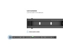 MULTIBRACKETS MB0991 | Suporte Parede Universal Médio, Preto