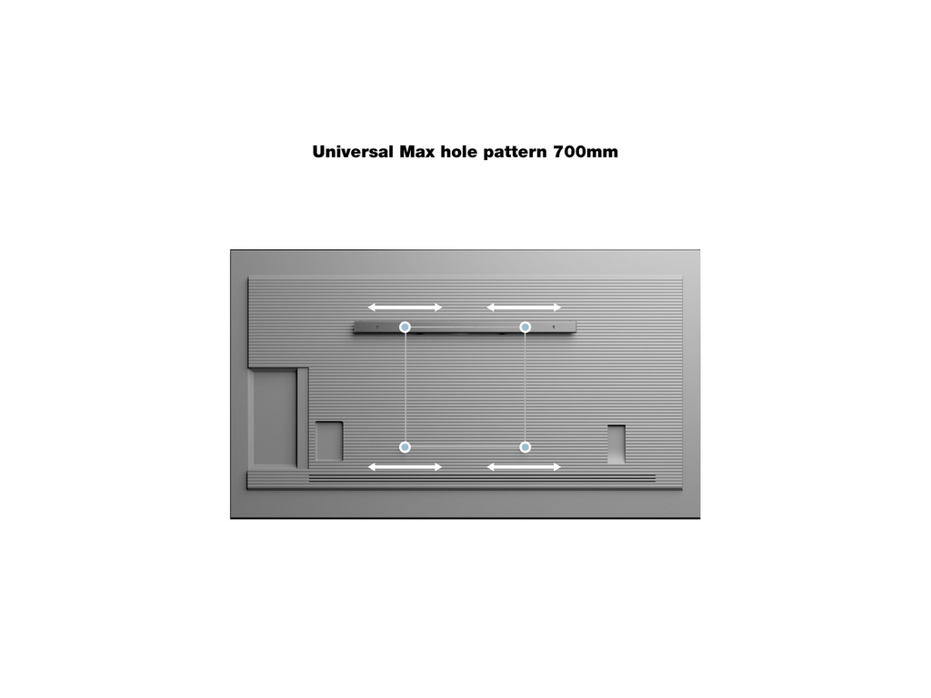 MULTIBRACKETS MB0991 | Suporte Parede Universal Médio, Preto