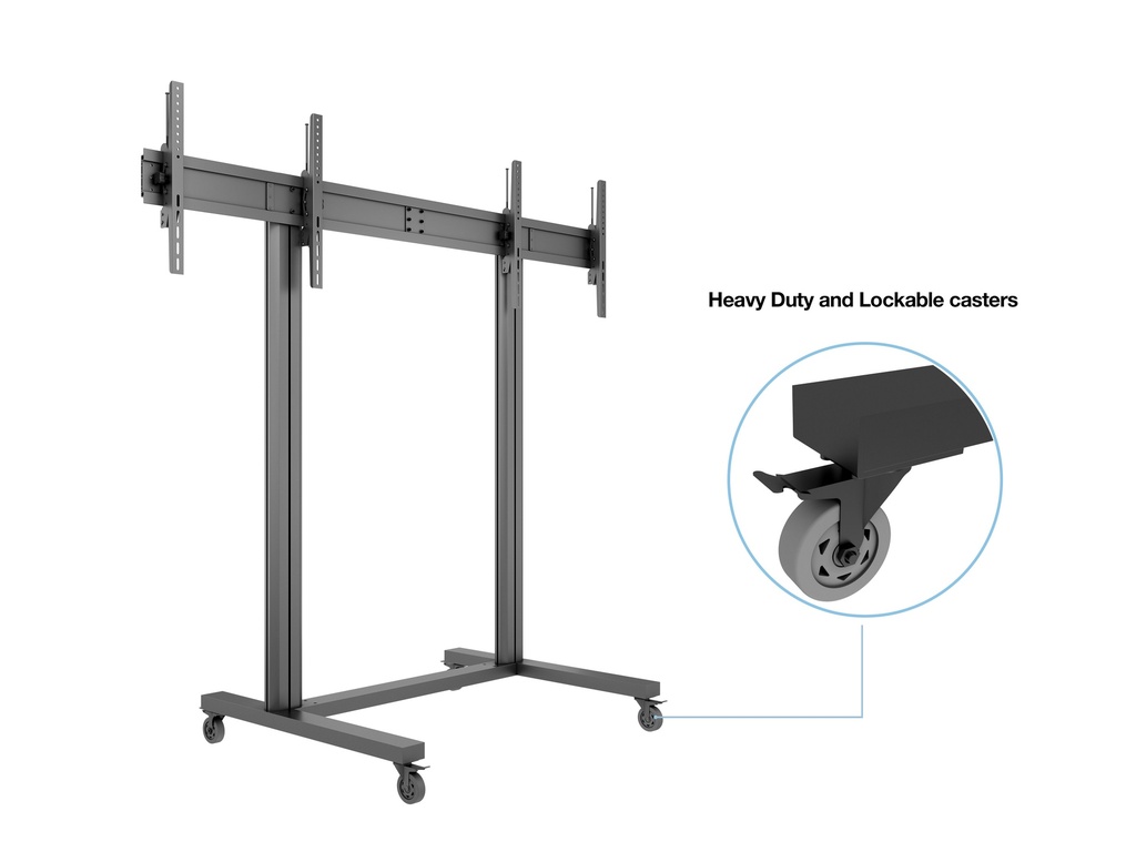 MULTIBRACKETS MB3019 | Suporte Chão 210 Dual