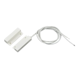 White Flange Mount Contact with Side Leads, pack o